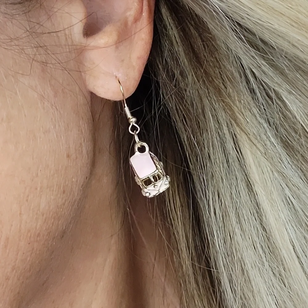 VW Micro Bus Drop Earrings - Picture 6 of 8